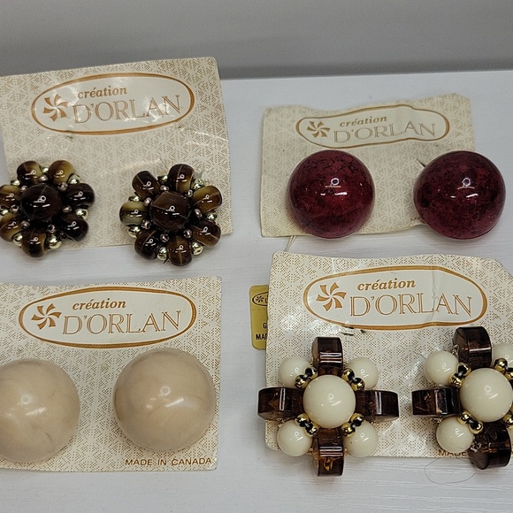 D'Orlan Jewelry - Vintage D'orlan Beaded Earrings Collection